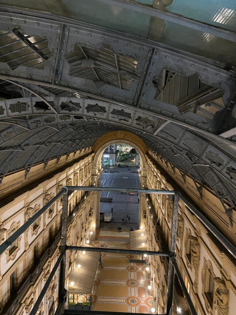 A Milano, sono in corso i lavori al complesso demaniale della Galleria Vittorio Emanuele II